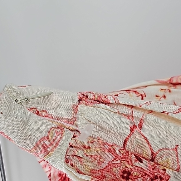 Express Layered Circle Mini Skirt Linen Blend Paisley Print Cottagecore - Picture 8 of 16